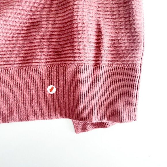 Simons Twik Women's Cardigan Open Knit Textured Long Sleeved Dusty Rose Size M - Picture 8 of 8